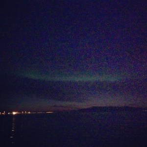 Hard to capture with the city lights